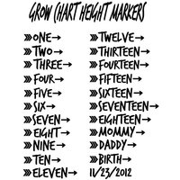 21 Messlatte Für Messlatte, Klebemarkierer, Wachstums-Chart, Wachstums-Chart von SimsTheVinylMaker