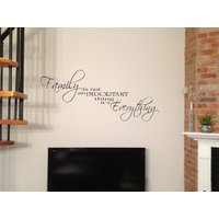 Familie Zitat Aufkleber Aufkleber, "Familie Ist Keine Wichtige Sache ... Es Alles", Wand-Aufkleber-Aufkleber, Verlassen Zimmer Dekor von SimsTheVinylMaker