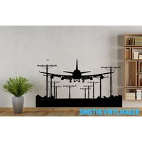 Flugzeug Landeaufkleber, Landebahn Aufkleber, Liebhaber von SimsTheVinylMaker