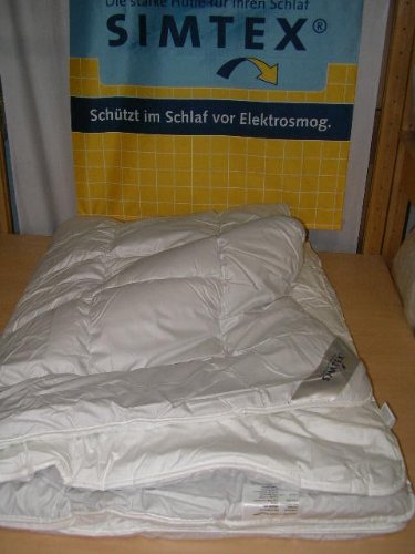 Simtex Hohlfaser-Decke 135/200 gegen Elektrosmog und Erdstrahlen von Simtex