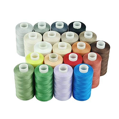 Simthread Baumwoll Nähgarn Quiltgarn für Nähen und Quilten Maschinen - 550 Yards/Spule, 20 Farben von Simthread