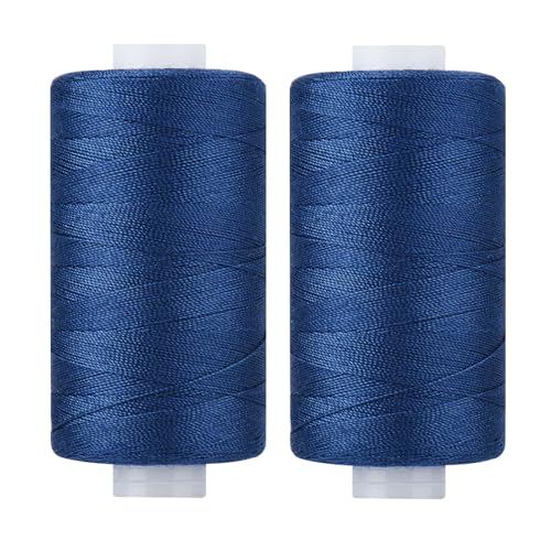Simthread Polyester Nähgarn Quiltgarn für Nähen und Quilten Maschinen - Marineblau 550 Yards/Spule Simthread Polyester Nähgarn Quiltgarn für Nähen und Quilten Maschinen - Marineblau 550 Yards/Spule von Simthread