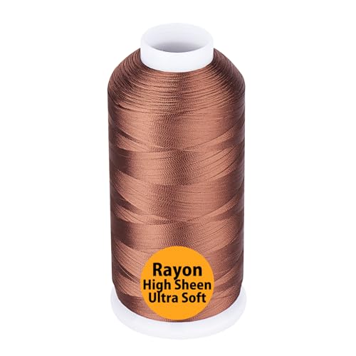 Simthread Rayon Stickgarn 5000m 40wt 100% Viskose für Nähmaschinen Professionell und für Zuhause, Siena Simthread Rayon Stickgarn 5000m 40wt 100% Viskose für Nähmaschinen Professionell und für Zuhause, Siena von Simthread