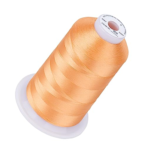 Simthread Stickgarn, 5000 m, 40 W, 100 % Polyester, über 170 lebendige Farben, CPSC-zertifiziert, Hochgeschwindigkeitsbewertung, kompatibel mit Brother, Singer, Janome und mehr, Cantaloupe S026 Simthread Stickgarn, 5000 m, 40 W, 100 % Polyester, über 170 lebendige Farben, CPSC-zertifiziert, Hochgeschwindigkeitsbewertung, kompatibel mit Brother, Singer, Janome und mehr, Cantaloupe S026 von Simthread