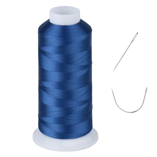 UV-beständig – Simthread 100 % Polyester, gebondeter Faden, Tex 69 (12 Watt) – 1377 m NP-Blue von Simthread