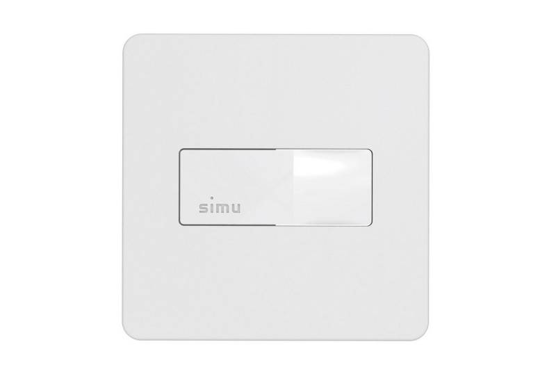 Simu Rollladen-Funksteuerung Hz Wandsender 1 Kanal sequentiell, für Rollladenatriebe, Markisen, kompatibel mit SIMU Motoren mit integriertem/externem Funkempfänger von Simu