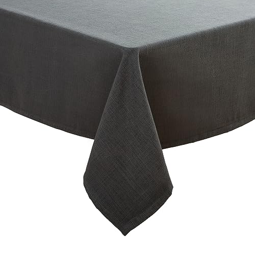 Simurq Tischdecke Abwaschbar-Wasserabweisend |Tischdecke rechteckig Leinenoptik-Lotuseffekt | Pflegeleicht & fleckenabweisend Tischdecken |Tischdecke Grau -Tischtuch Table Cloth (Grau, 130x160 cm) von Simurq