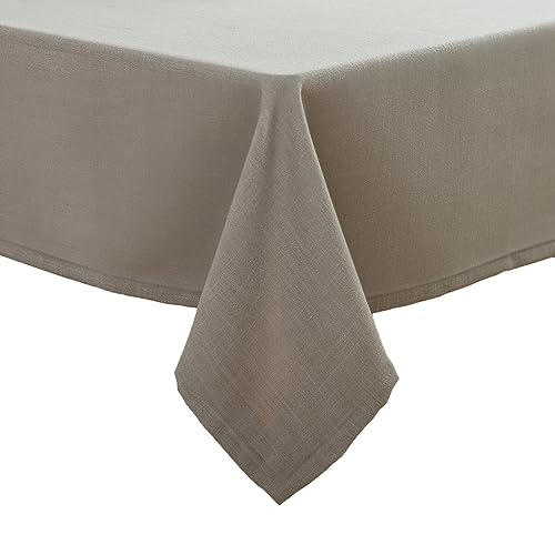 Simurq Tischdecke Abwaschbar-Wasserabweisend |Tischdecke rechteckig Leinenoptik-Lotuseffekt |Pflegeleicht & fleckenabweisend Tischdecken | Tischdecke Grau-Tischtuch Table Cloth (Hellgrau, 130x160 cm) von Simurq