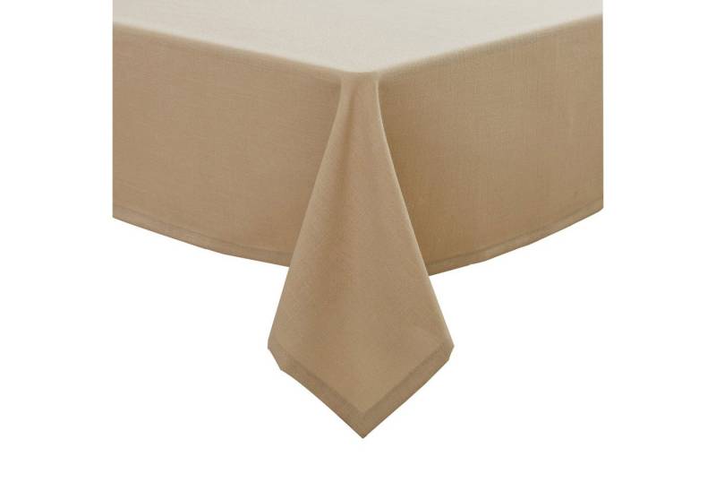 Simurq Tischdecke Wasserabweisend, Leinenoptik Tischdecke Abwaschbar - Lotuseffekt (Pflegeleicht & fleckenabweisend Tischdecken, Tischdecke Rund - Tischtuch Table Cloth) von Simurq