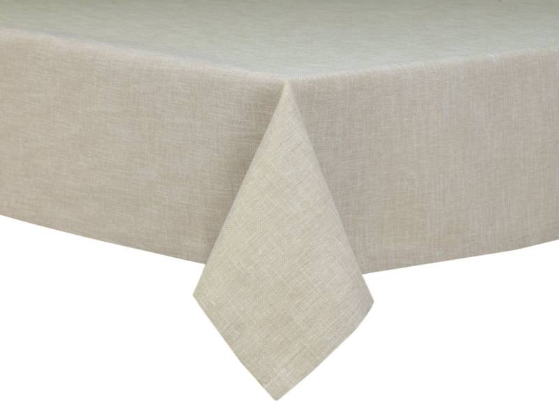 Simurq Tischdecke Wasserabweisend, Leinenoptik Tischdecke Abwaschbar - Lotuseffekt (Pflegeleicht & fleckenabweisend Tischdecken, Tischdecke Rund - Tischtuch Table Cloth) von Simurq