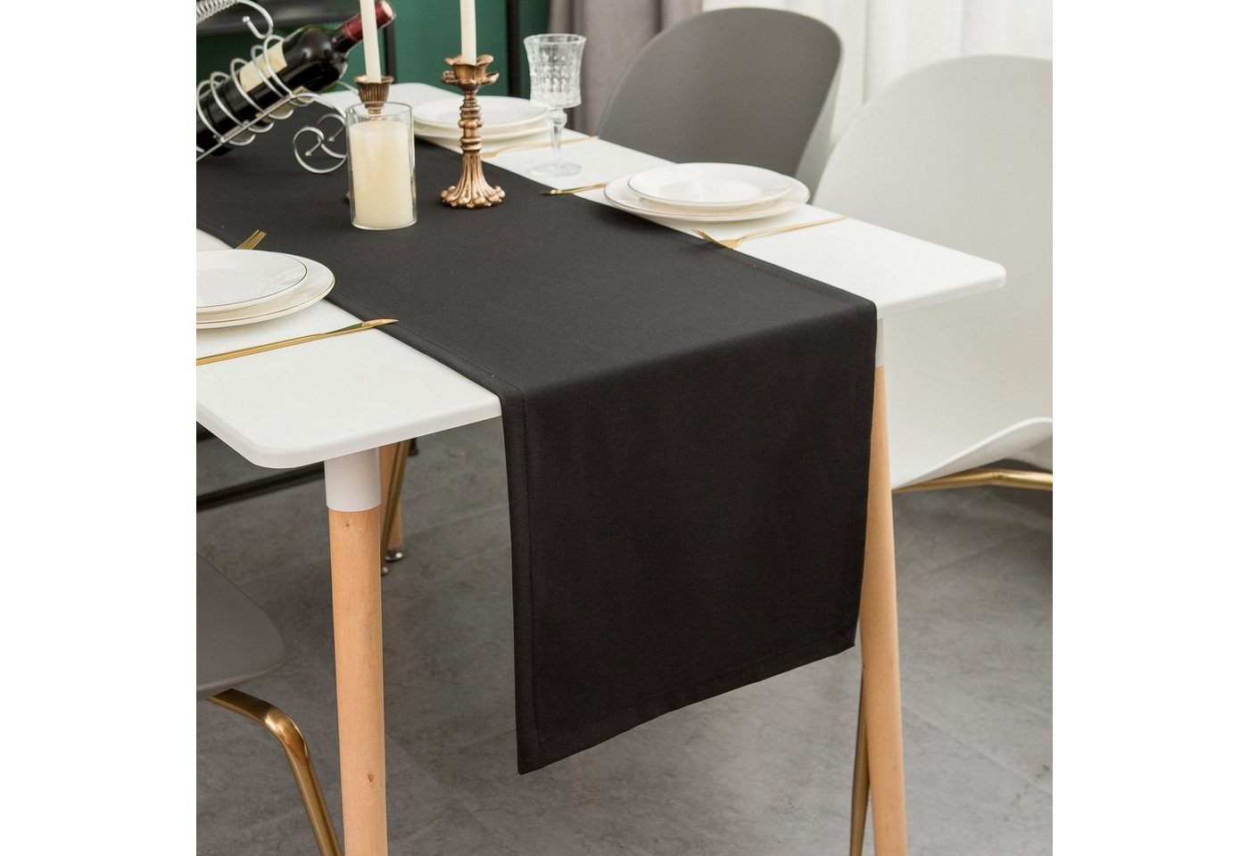 Simurq Tischläufer Modern Outdoor - Indoor Abwaschbar, (Table Runner Tischband, Pflegeleicht & fleckenabweisend Läufer) von Simurq