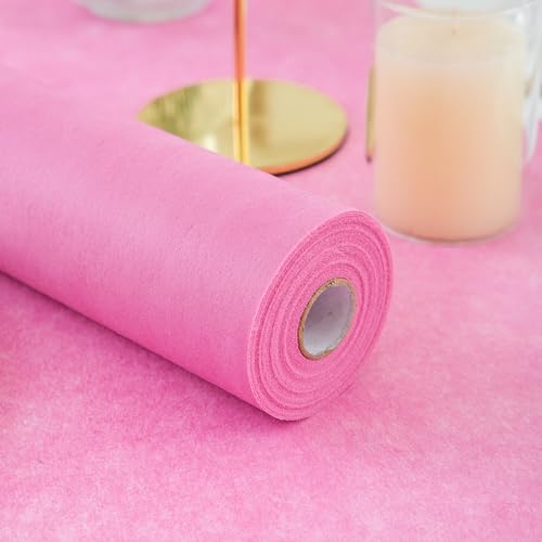 Simurq Vlies tischläufer Modern | Tischband Tischdeko Geburtstag & Hochzeitsdeko Tisch Deko | Table Runner Tischläufer Rolle Einweg | Tischläufer Rosa (Rosa, 30 cm x 25 m) von Simurq