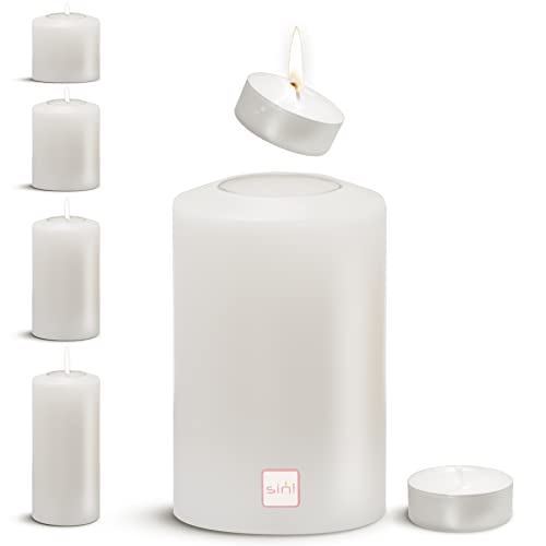 Sin! Teelichthalter Classic warmweiß - ∅ 10cm, Höhe 40cm. Die Kerze die Nicht schmilzt! - Dauerkerze in Kerzenform Kerzenoptik aus Kunststoff mit Teelichteinsatz, inkl. Teelicht 8 Std. Brenndauer Sin! Teelichthalter Classic warmweiß - ∅ 10cm, Höhe 40cm. Die Kerze die Nicht schmilzt! - Dauerkerze in Kerzenform Kerzenoptik aus Kunststoff mit Teelichteinsatz, inkl. Teelicht 8 Std. Brenndauer von Sin!