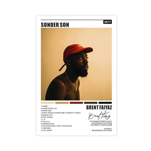 Brent Poster Faiyaz Sonder Son Album Cover Musik Poster Leinwand Poster Schlafzimmer Dekor Sport Landschaft Büro Zimmer Dekor Geschenk Unrahmen-Stil 20 x 30 cm Brent Poster Faiyaz Sonder Son Album Cover Musik Poster Leinwand Poster Schlafzimmer Dekor Sport Landschaft Büro Zimmer Dekor Geschenk Unrahmen-Stil 20 x 30 cm von SinBii