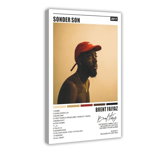 Brent Poster Faiyaz Sonder Son Album Cover Musik Poster Leinwand Poster Wandkunst Dekor Druck Bild Gemälde für Wohnzimmer Schlafzimmer Dekoration Rahmenstil 30 x 45 cm Brent Poster Faiyaz Sonder Son Album Cover Musik Poster Leinwand Poster Wandkunst Dekor Druck Bild Gemälde für Wohnzimmer Schlafzimmer Dekoration Rahmenstil 30 x 45 cm von SinBii