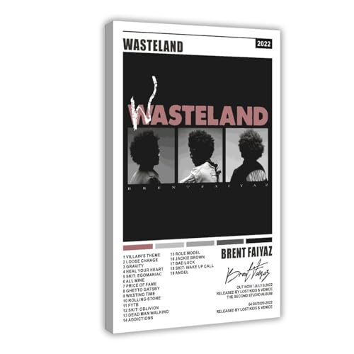 Brent Poster Faiyaz WASTELAND Album Cover Musik Poster Leinwand Poster Schlafzimmer Dekor Sport Landschaft Büro Zimmer Dekor Geschenk Rahmen-Stil 40 x 60 cm Brent Poster Faiyaz WASTELAND Album Cover Musik Poster Leinwand Poster Schlafzimmer Dekor Sport Landschaft Büro Zimmer Dekor Geschenk Rahmen-Stil 40 x 60 cm von SinBii