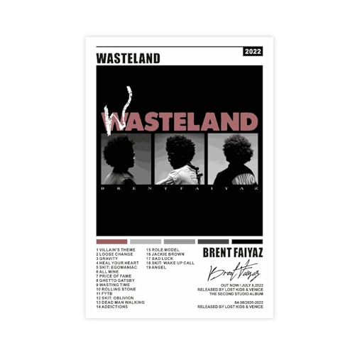 SinBii Brent Poster Faiyaz WASTELAND Album Cover Musik Poster Leinwand Poster Wandkunst Dekor Druck Bild Gemälde für Wohnzimmer Schlafzimmer Dekoration ungerahmt 20 x 30 cm SinBii Brent Poster Faiyaz WASTELAND Album Cover Musik Poster Leinwand Poster Wandkunst Dekor Druck Bild Gemälde für Wohnzimmer Schlafzimmer Dekoration ungerahmt 20 x 30 cm von SinBii