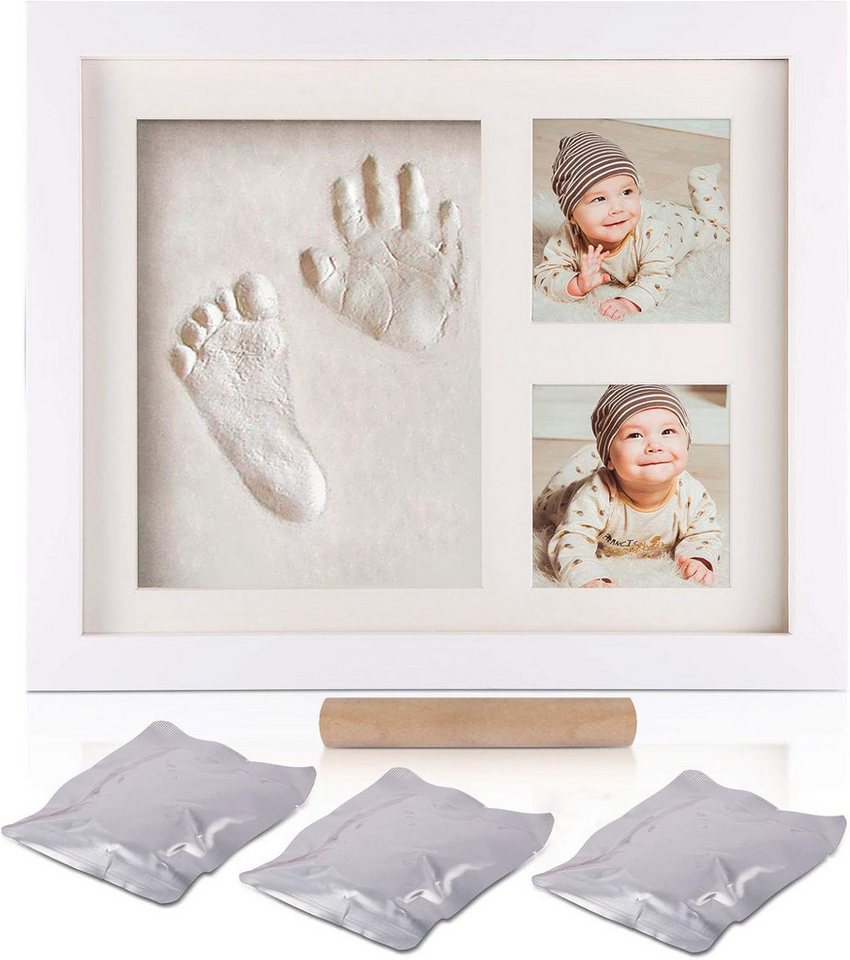 SinLaw Bilderrahmen Holzfotorahmen, Babyhand- und Fußabdrücke, Babyfotorahmen-Set, Bilderrahmen aus Holz mit 3er-Pack ungiftiger Stempelkissen. SinLaw Bilderrahmen Holzfotorahmen, Babyhand- und Fußabdrücke, Babyfotorahmen-Set, Bilderrahmen aus Holz mit 3er-Pack ungiftiger Stempelkissen. von SinLaw