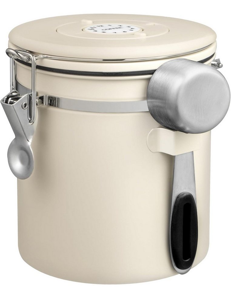 SinLaw Kaffeedose Edelstahl-Kaffeebohnenbehälter, vakuumversiegelter Lagertank, (1-tlg), Mit Löffel, um die Zeit im Auge zu behalten von SinLaw