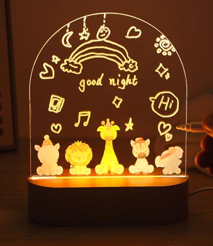 SinLaw Personalisiertes Nachtlicht für Babys,Individuelle Nachttischlampe für Kinder,Niedliches Nachtlicht für Babys,Geschenke zur Geburt mit Tiermotiven,Baby Geschenk Personalisiert von SinLaw