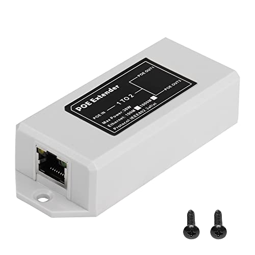 Sinloon Gigabit Poe Extender 100/1000Mbps 30W RJ45 1 bis 2 Repeater Poe Wand/Injektor/Netzwerkverstärker 3 in 1 von SinLoon