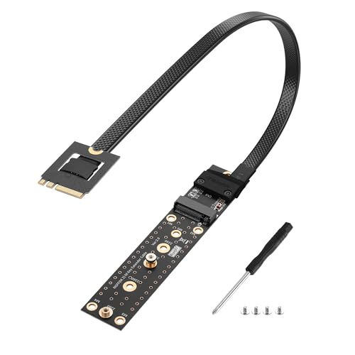 SinLoon M.2 NGFF Key A+E to M.2 M Key Extender Cable M2 Male to Female NVME SSD Riser Cable von SinLoon
