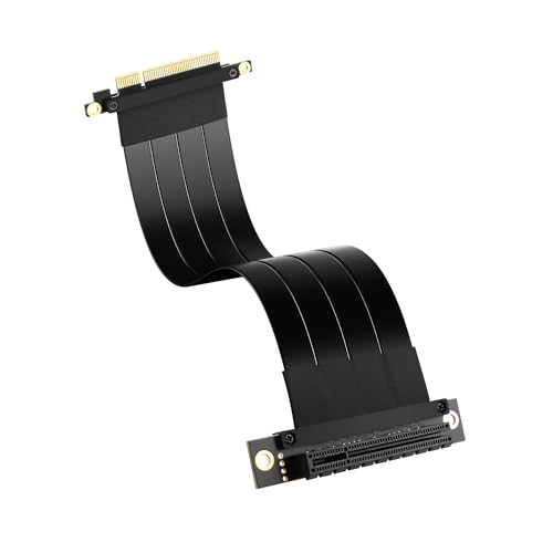 SinLoon PCIe 3.0 X8 Verlängerungskabel, PCI-E 8X Stecker auf Buchse, Riser-Kabel, 25 cm (90-Grad-Buchse) von SinLoon
