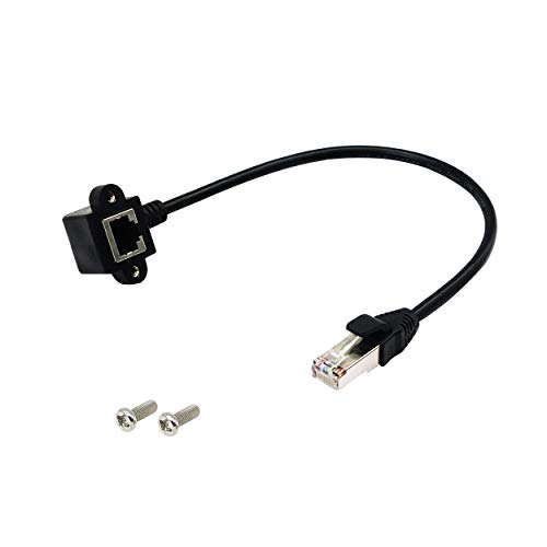 SinLoon RJ45-Ethernet-Adapterkabel, RJ45-Splitter-Adapter, Stecker auf Buchse, Ethernet-Switch-Adapterkabel für CAT 5/CAT 6-LAN-Ethernet-Buchsenanschluss, Adapter Cat5, Cat6-Kabel (M/F) von SinLoon