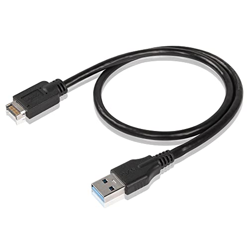 SinLoon USB 3.1 Frontpanel Typ E auf USB A 3.0 Konvertierungskabel, Typ E Stecker auf USB A Stecker, 5 Gbit/s Datenkabel, 4,8 m von SinLoon
