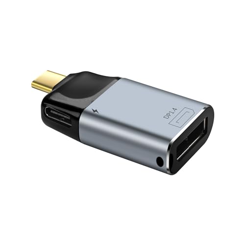 SinLoon USB C auf DisplayPort Adapter 1.4 8K@60Hz DisplayPort Adapter Typ C Stecker auf Buchse mit 100W PD Netzteil für MacBook Pro 2018 Steam Deck 2019, IPAD Pro/iMac 2020/2018 SinLoon USB C auf DisplayPort Adapter 1.4 8K@60Hz DisplayPort Adapter Typ C Stecker auf Buchse mit 100W PD Netzteil für MacBook Pro 2018 Steam Deck 2019, IPAD Pro/iMac 2020/2018 von SinLoon