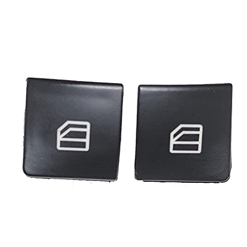 Fensterheber Schalter,Electric Fenster Schalter 2 stücke Fensterschalterabdeckung Power Fenstertaste Schalter Console Cover Caps fit verwendung für Mercedes Benz C Klasse W204 S204 W212 A207 C207 S212 von SinSed