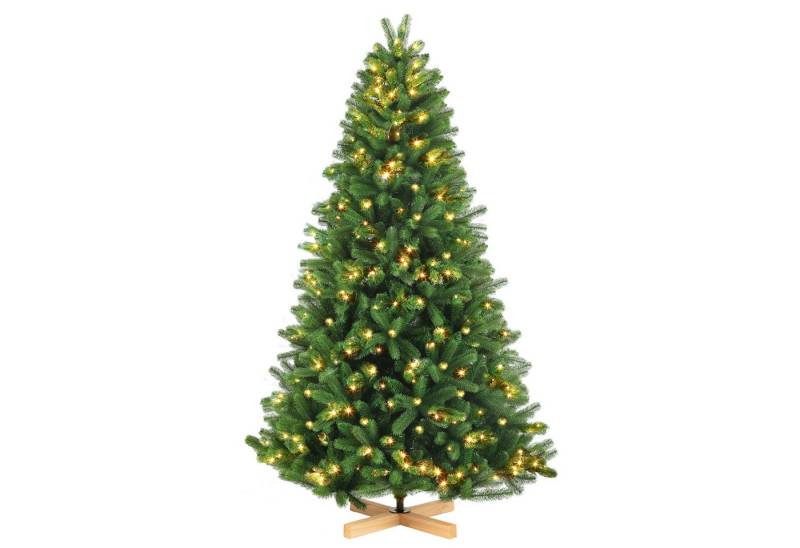 Sinaopus Künstlicher Weihnachtsbaum 180cm Weihnachtsbaum mit LED Beleuchtung, aus PE und PVC, Holzständer, Tannenbaum, Christbaum, für Weihnachten-Dekoration, leicht aufzubauen, 230 Lichter & 1350 Spitzen, realistisch dicht, Naturgetreu Sinaopus Künstlicher Weihnachtsbaum 180cm Weihnachtsbaum mit LED Beleuchtung, aus PE und PVC, Holzständer, Tannenbaum, Christbaum, für Weihnachten-Dekoration, leicht aufzubauen, 230 Lichter & 1350 Spitzen, realistisch dicht, Naturgetreu von Sinaopus