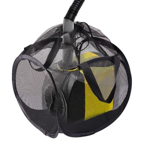 Pop-Up Teichfilterbeutel, 25cm Pumpenbarriere Box Verstopfungssicher Robuste Industrielle Wasserpumpenabdeckung mit Ultrafeinem Netz für Außenwasserteichfilter (Schwarz) von Sinbana