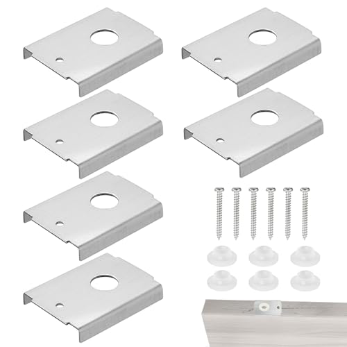 Sinbana 6stk N7192 Klapptür Reparaturhalterung mit Unterlegscheiben & Schrauben, Langlebig Metall Klapptür Bauteilset für 3,49cm Klappende Taschen Akkordeon Bauernpanels (Silber) von Sinbana