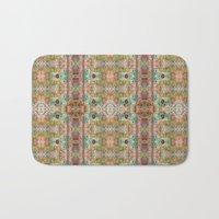 Boho Bad Matte Abstrakte Mikrofaser Teppich Shabby Chic Badezimmer Küche Kunst Volkskunst von SincerelyJoyStore