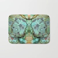 Grünes Gesicht Abstrakte Bad Matte Schäbige Schicke Teppich Küche Mikrofaser Kunst Einzigartige Dekor Zubehör von SincerelyJoyStore