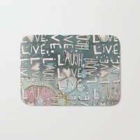 Inspirierende Blaue Boho Bad Matte Abstrakte Mikrofaser Teppich Badezimmer Küche Volkskunst von SincerelyJoyStore