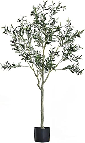 Künstliche Olivenbaum 150cm, Topfpflanze Kunstpflanze Olive Tree, Olea Europaea, Deko Olivenbaum für Home Garten Hochzeit Party Dekor von Sinceroduct