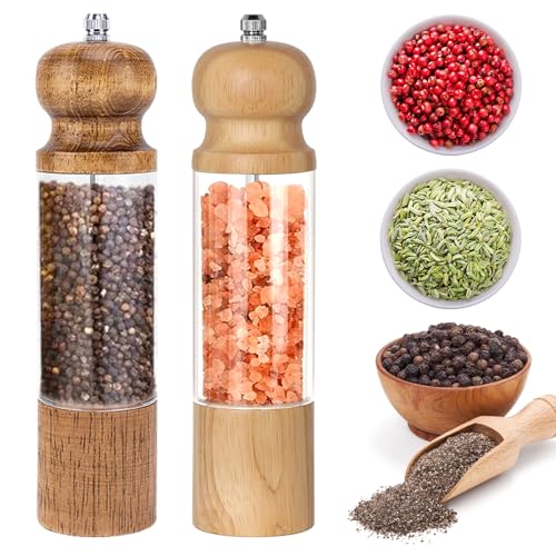 Sindax Salz und Pfeffer Mühle Holz 2er Set Multifunktion Küchenhelfer Chilimühle Gewürzmühle mit Keramikmahlwerk Sindax Salz und Pfeffer Mühle Holz 2er Set Multifunktion Küchenhelfer Chilimühle Gewürzmühle mit Keramikmahlwerk von Sindax