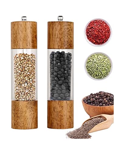 Sindax Salz und Pfeffermühle Holz 2er Set 8 Zoll Multifunktion Küchenhelfer Chilimühle Gewürzmühle mit Keramikmahlwerk Sindax Salz und Pfeffermühle Holz 2er Set 8 Zoll Multifunktion Küchenhelfer Chilimühle Gewürzmühle mit Keramikmahlwerk von Sindax