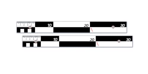 Sindutec® Fotomaßstab Dibond 30 cm Nordpfeil Lineal Maßstab 2er Pack von Sindutec