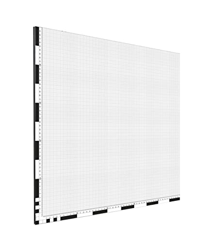 Foto-Tableau XL 50x50 cm board grau Fotomaßstab Dibond Nordpfeil Lineal Maßstab von Sindutec