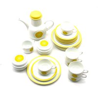 Modernes Melitta Model "Berlin Dahlem" Teeservice Made in Germany 6 Personen, 70Er Jahre von SineLineaStudio17