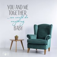 Du Und Ich Zusammen Wand Aufkleber-Vinyl Aufkleber Kunst Custom Home Decor von SingleStoneDecals