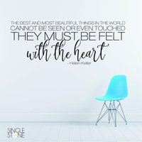 Helen Keller Filz Mit Den Herzen Wand Aufkleber Zitat - Vinyl Worte Custom Home Decor Helen Keller Filz Mit Den Herzen Wand Aufkleber Zitat - Vinyl Worte Custom Home Decor von SingleStoneDecals