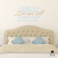 Love You Immer Wand Aufkleber Zitat - Vinyl Wort Kunst Benutzerdefinierte Wohnkultur von SingleStoneDecals