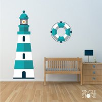 Maritimer Leuchtturm-Vinyl-Wandaufkleber Individuelles Kinderzimmerdekor Maritimer Leuchtturm-Vinyl-Wandaufkleber Individuelles Kinderzimmerdekor von SingleStoneDecals