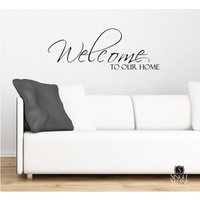 Willkommen Zu Unserem Vinyl-Wandaufkleber Custom Home Decor von SingleStoneDecals