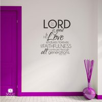 Bibel-Vers-Wand-Aufkleber Psalm 1005 - Vinyl-Wand-Wort-Kunst Benutzerdefinierte Home Decor von SingleStoneStudio