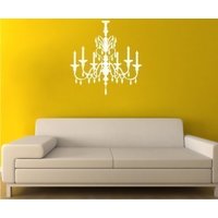 Chandelier Wall Decal Crystal - Vinyl Wandaufkleber Kunst Benutzerdefinierte Home Decor von SingleStoneStudio